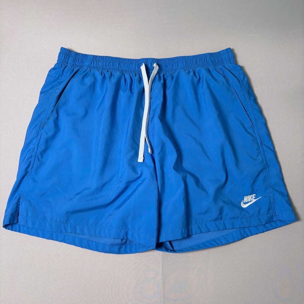 Nike Mens Blue Board Shorts Mesh Lined XL 5 Inch Inseam